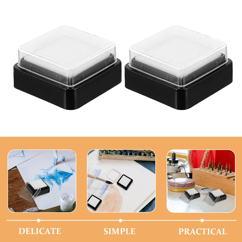 6 قطعة منصات الحبر الفارغة قابل للغسل الحرفية مختمة متعددة الأغراض DIY بها بنفسك ختم الوسادة لتصميم سكرابوكينغ التجفيف السريع