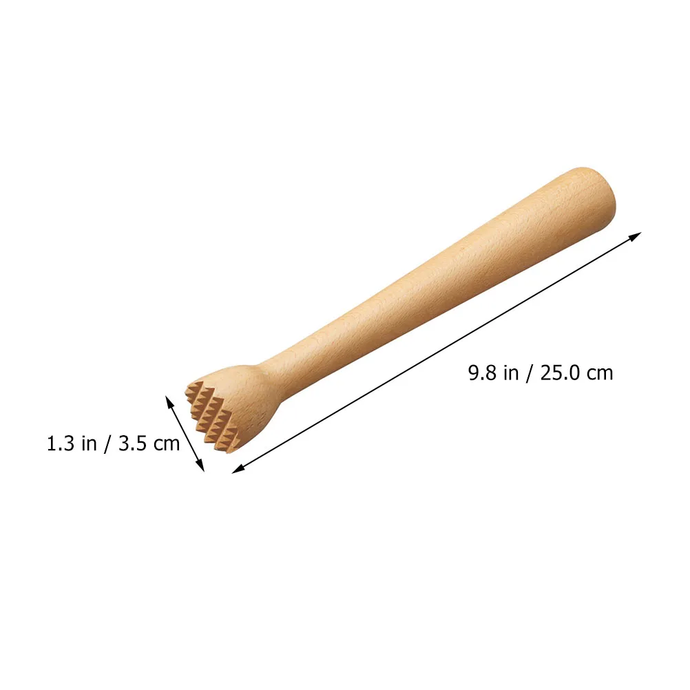 

Bar Muddler Tool Wooden Juice Press Swizzle Sticks for Cocktails Spiral Beech Muddling Drinks