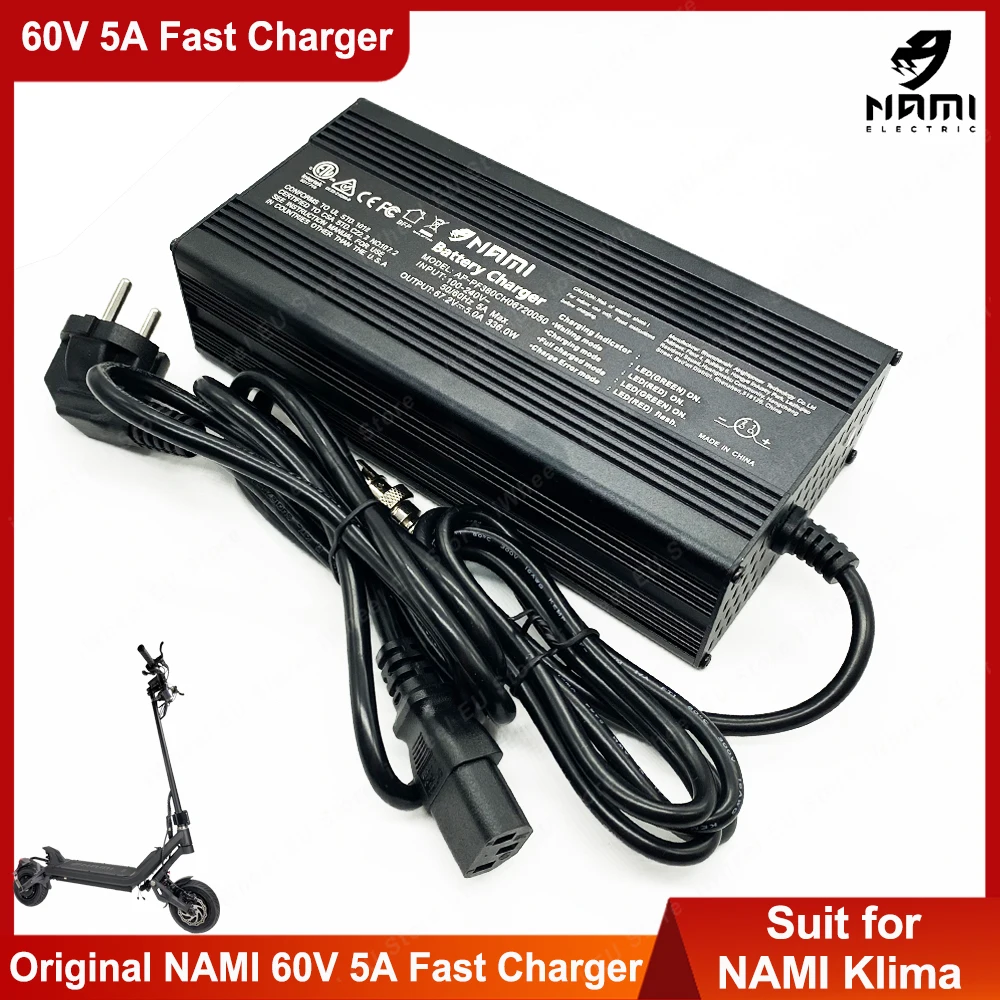 NAMI Klima Max 67.2V 5A Fast Charger Blast Power Supply Adapter Charging Unit for NAMI Klima Blast Max Electric Scooter