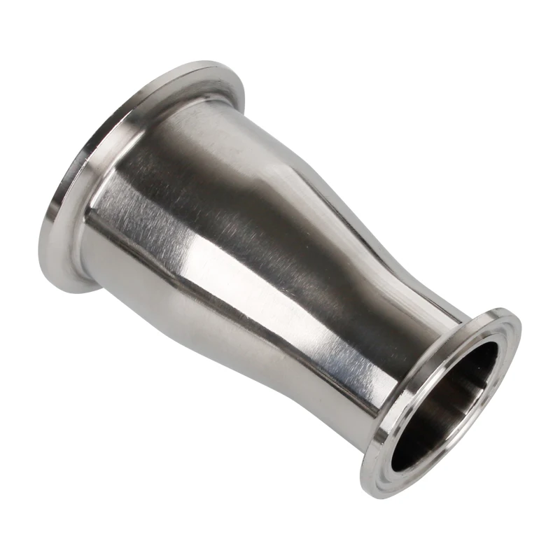 

304 Stainless Steel Sanitary 19-51mm Straight Reducer Pipe Fitting Tri Clamp 50.5mm/64mm Ferrule Flange 90 Degree Beer Homebrew