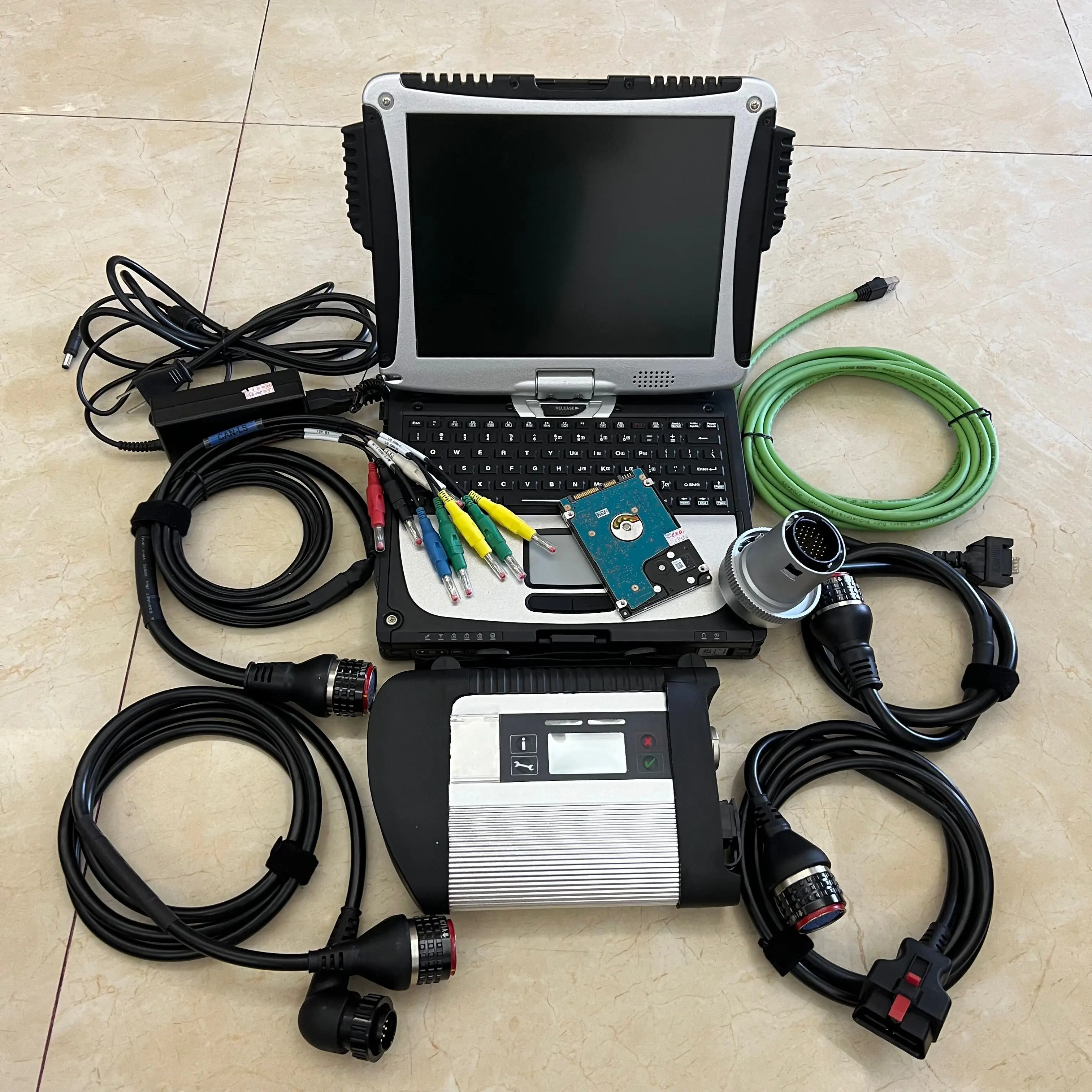 

SD CONNECT C4 with WIFI 2024.12V HDD in CF-19 Laptop CF19 Diagnose Computer Full Set Work for MB Star Diagnosis C4 Compact Tool