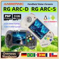 ANBERNIC RG ARC-D RG ARC-S RG ARC Handheld Game Console Retro Portable Video Game Player 4-Inch IPS Screen Gifts RGARC-D RGARC-S