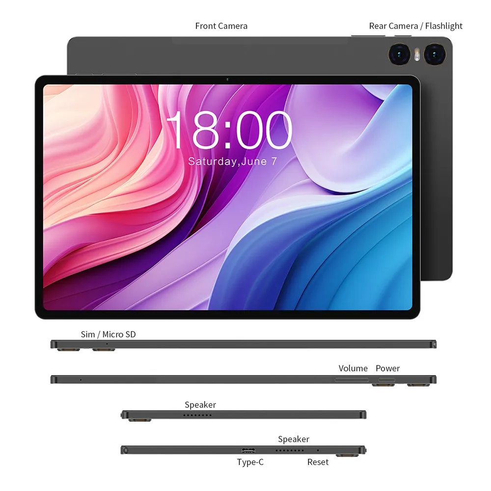 Teclast T40HD 10.4 Inch TDDI 8GB RAM 128GB ROM 2000x1200 UNISOC T606 Octa Core 4G Network WiFi Android 13 PC Android Tablet