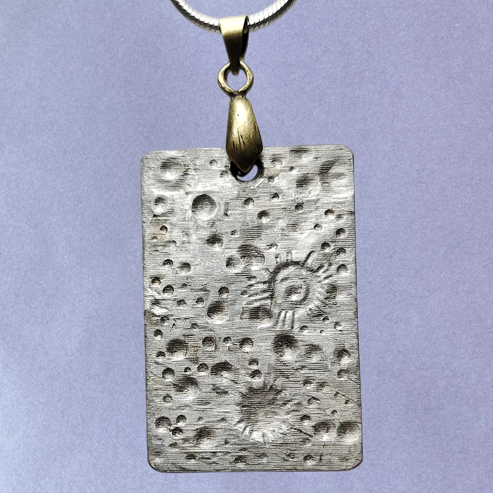 

Muonionalusta Iron Meteorite Necklace Iron Meteorite Pendant Natural Meteorite Material Jewelry Gift