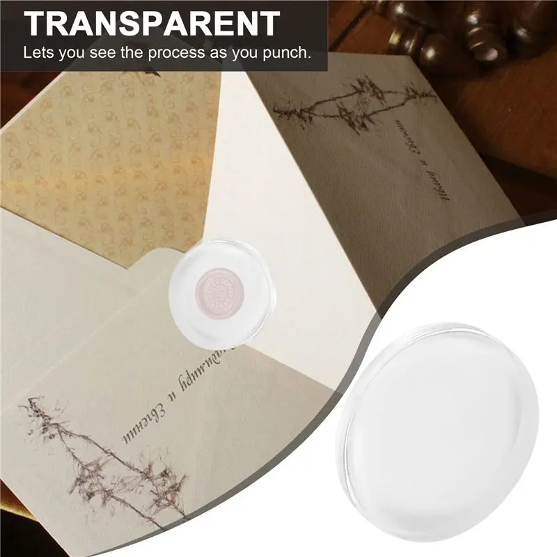 YANA50I 5Pc Clear Stamp Acrylic Block Set For Transparent Acrylic Stamp Pad DIY Scrapbooking Clear Acrylic Display Riser Stands
