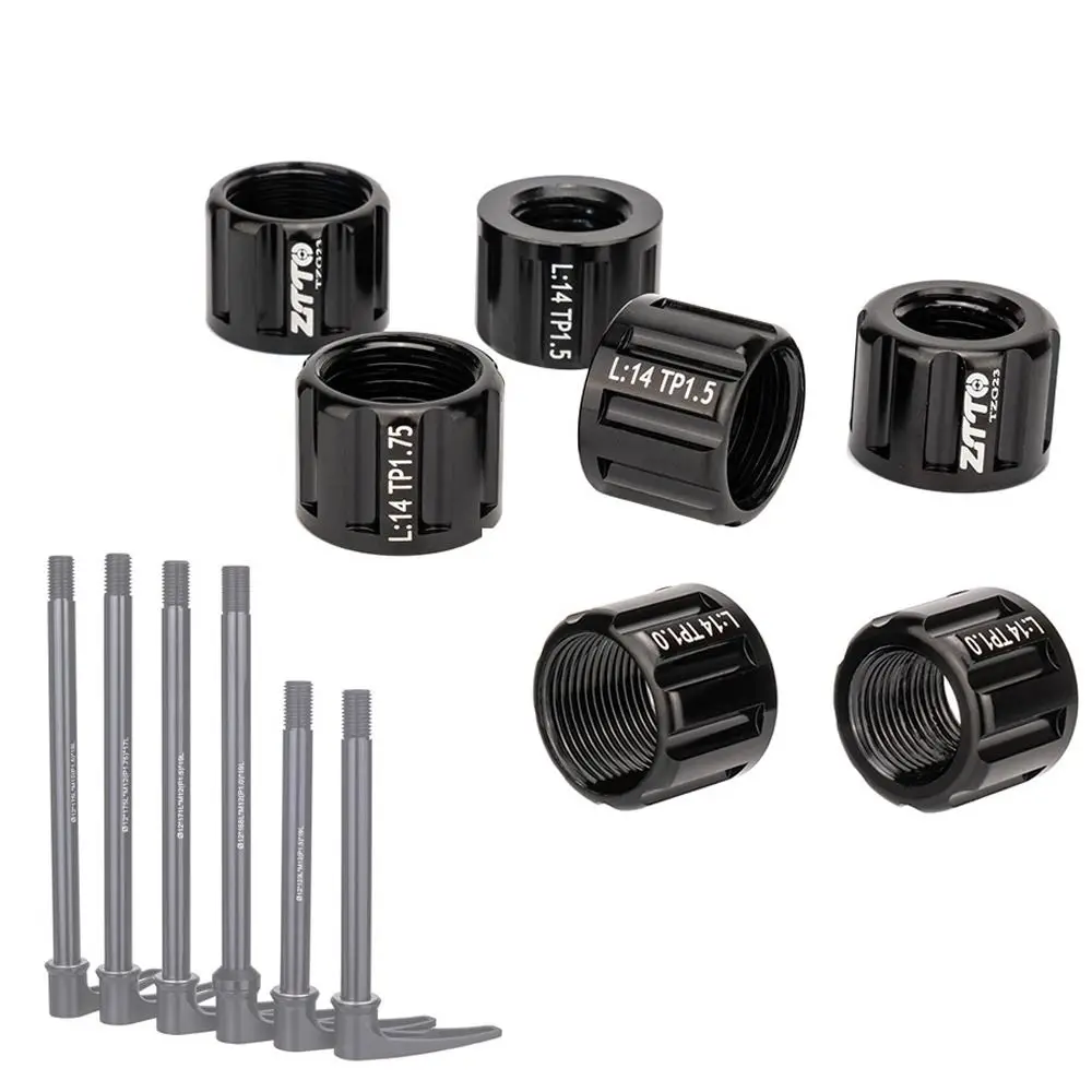 M12/M15 Bike Thru Axle Nuts Rear Aluminium Alloy Durable Highway Truck Barrel Shaft Nut Rust Prevention Corrosion-resistant