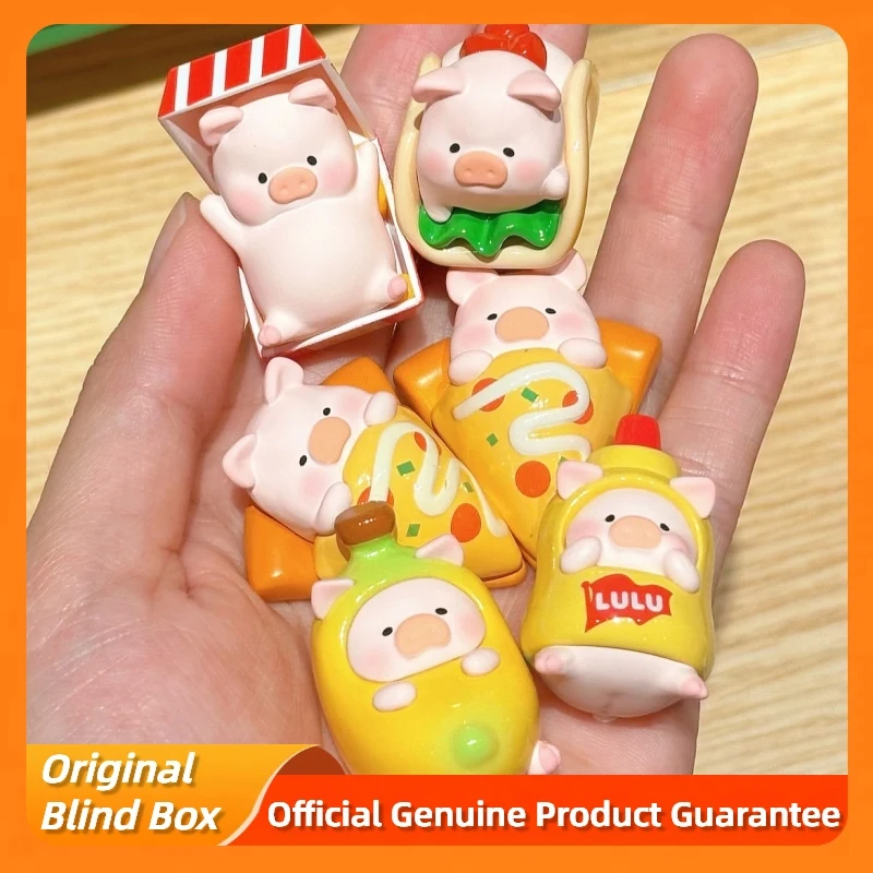 

Genuine Lulu The Piggy Picnic Party Blind Bag Lovely Mini Figurine Collect Model Toys Surprise Box Anime Figure Birthday Gift