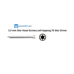 1.5/2.0/2.4/2.7/3.5mm star head screws,self-tapping, AO winortho Veterinary Instrument animal orthopedic vet tool pet