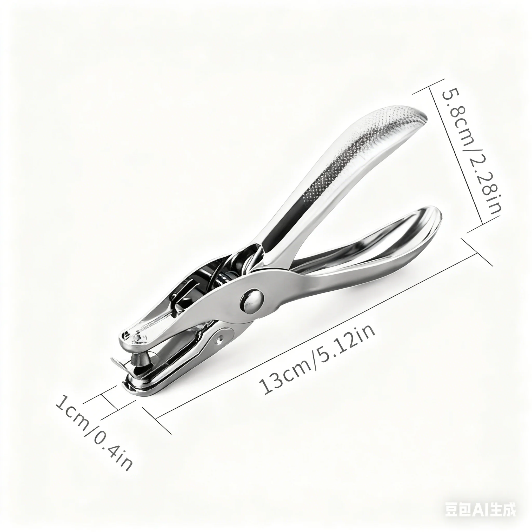 ثقب معدني واحد - مثقاب ثقب يدوي محمول باليد، متين لمكتب الطلاب، ربط أوراق الشجر السائبة