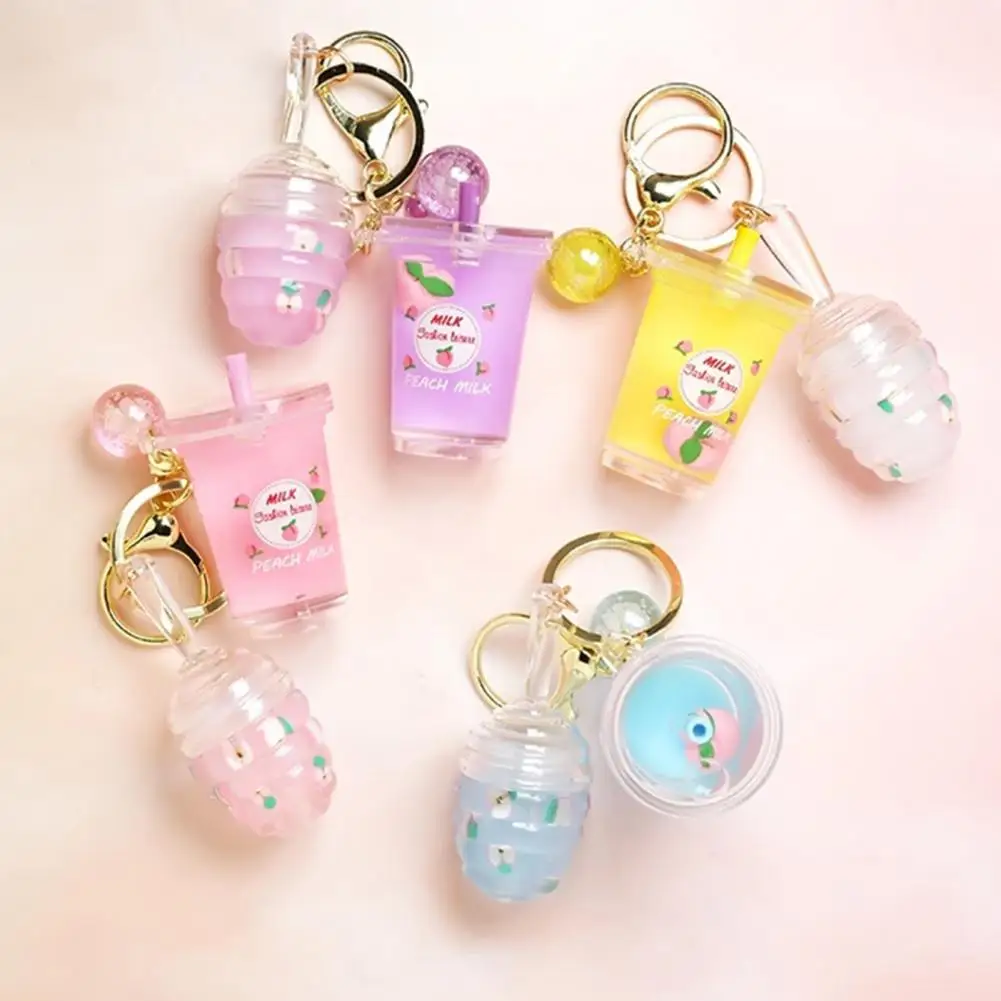 6g Safe Honey Lip Oil Natural Lip Primer Keychain Design Remove Lip Wrinkles Oil Reduce Dead Skin