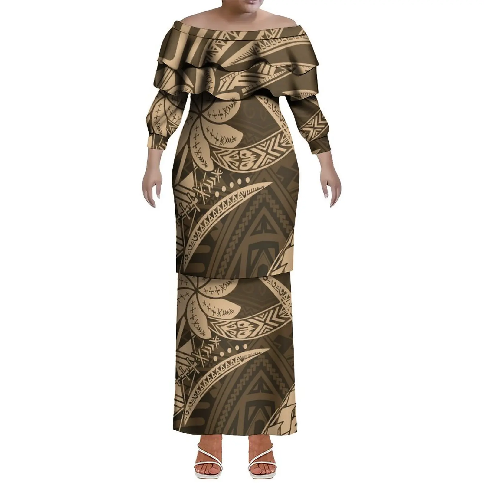 

The Polynesian Tribal Women'S Clothing Puleta Is Custom-Made And Features Artistic Prints From Samoa And The Fiji Islands