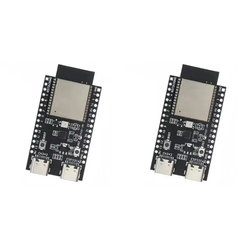 

Плата разработки ABMF-2X ESP32-C6 ESP32 с Wi-Fi+Bluetooth для Интернета вещей, двумя портами Type-C, основная плата ESP 32, комплект ESP32-C6-Dev