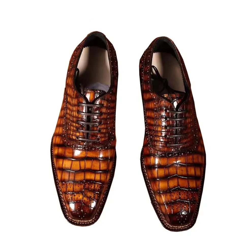 gete new arrival men dress shoes male crocodile shoes men crocodile shoes male shoes fashion leisure shoes