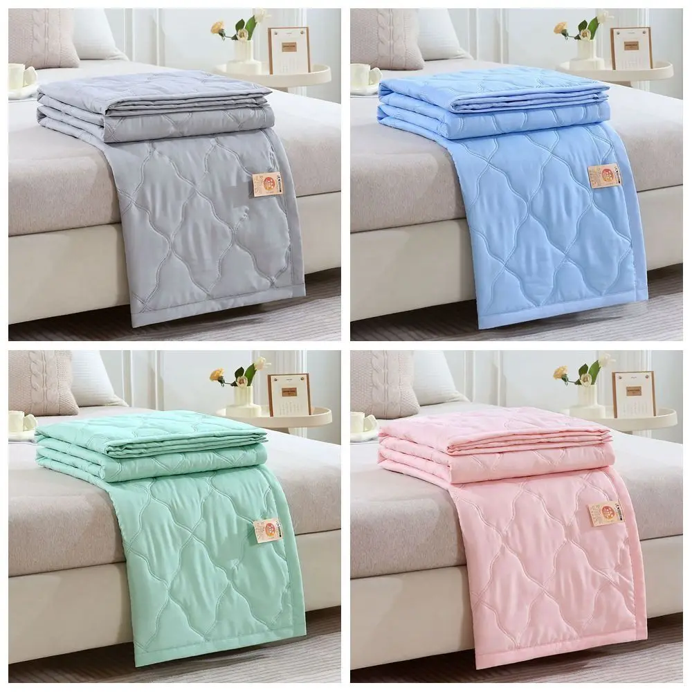 New Double Sided Cooling Blanket Skin-Friendly Breathable Conditioning Quilt Solid Color Spring Summer Cooler Quilt