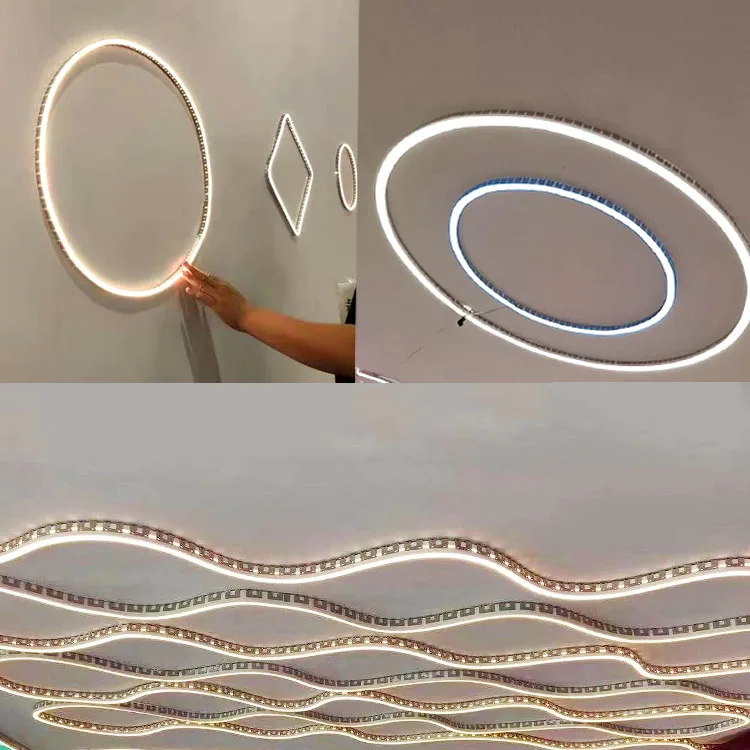 Neon LED taśma zamocowana klamra ze stali nierdzewnej z motywem szkieletu dla elastyczny pasek światła DIY dekoracje mocowany wspornik uchwyt klip