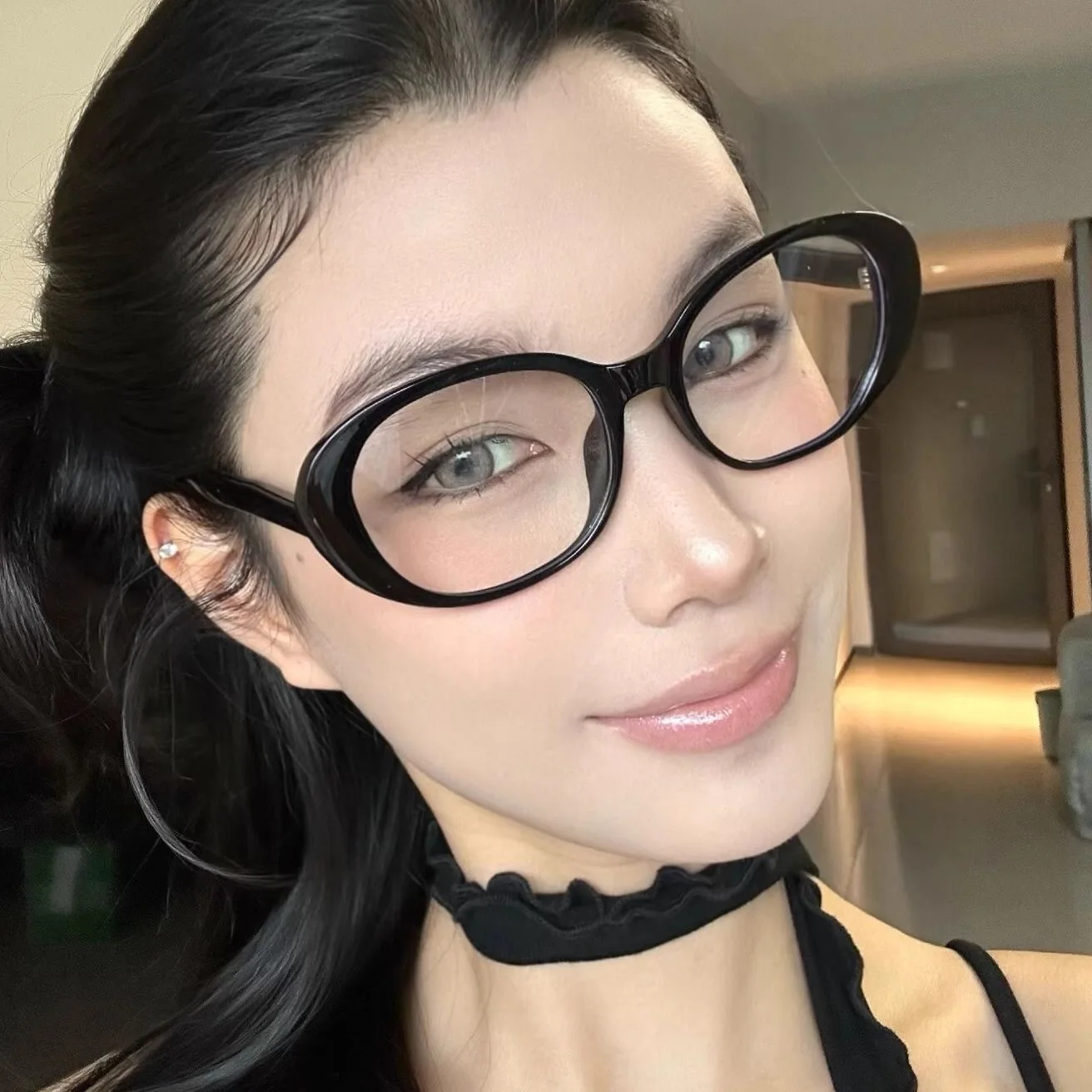 

Y2k Vintage Decorative Goggles Retro Square Frame Eyeglass Women Red Computer Reading Glasses Clear Blue Light Blocking Eyewears