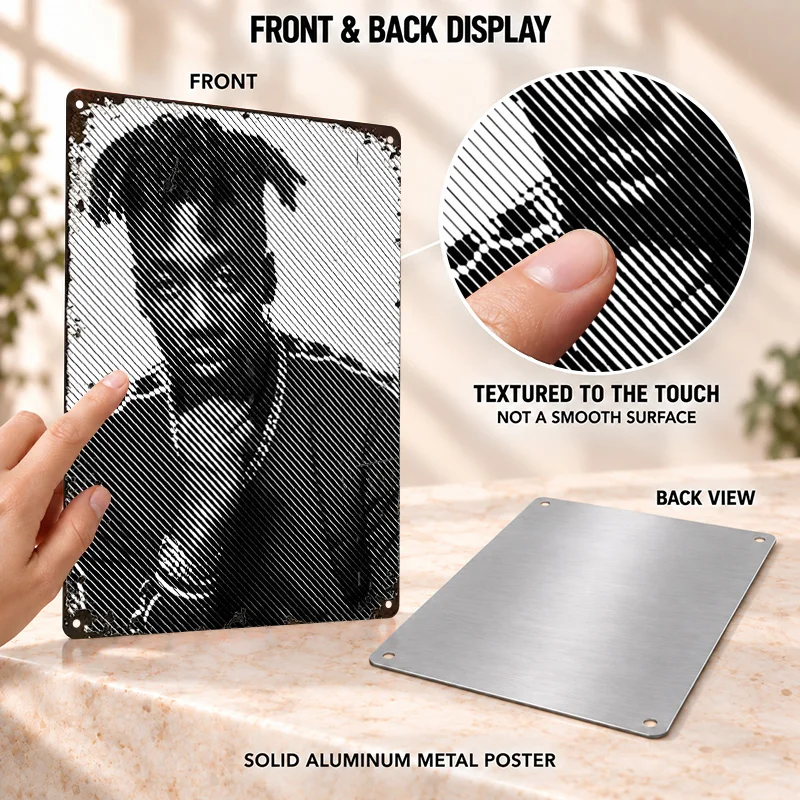 Lil Tjay Textured Metal Posters Bold Decorative Graphic Home Office Wall Art Personalized Aluminum Sign Hip Hop Collector Gift