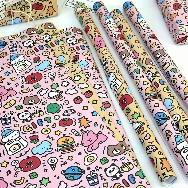 3Pcs Cute Doodle Pa… - image