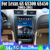 Android 14 For Lexus GS GS300 GS450 2005-2011 Car Radio Automotive Multimedia Tesla Style Carplay Auto Bluetooth GPS Navigation