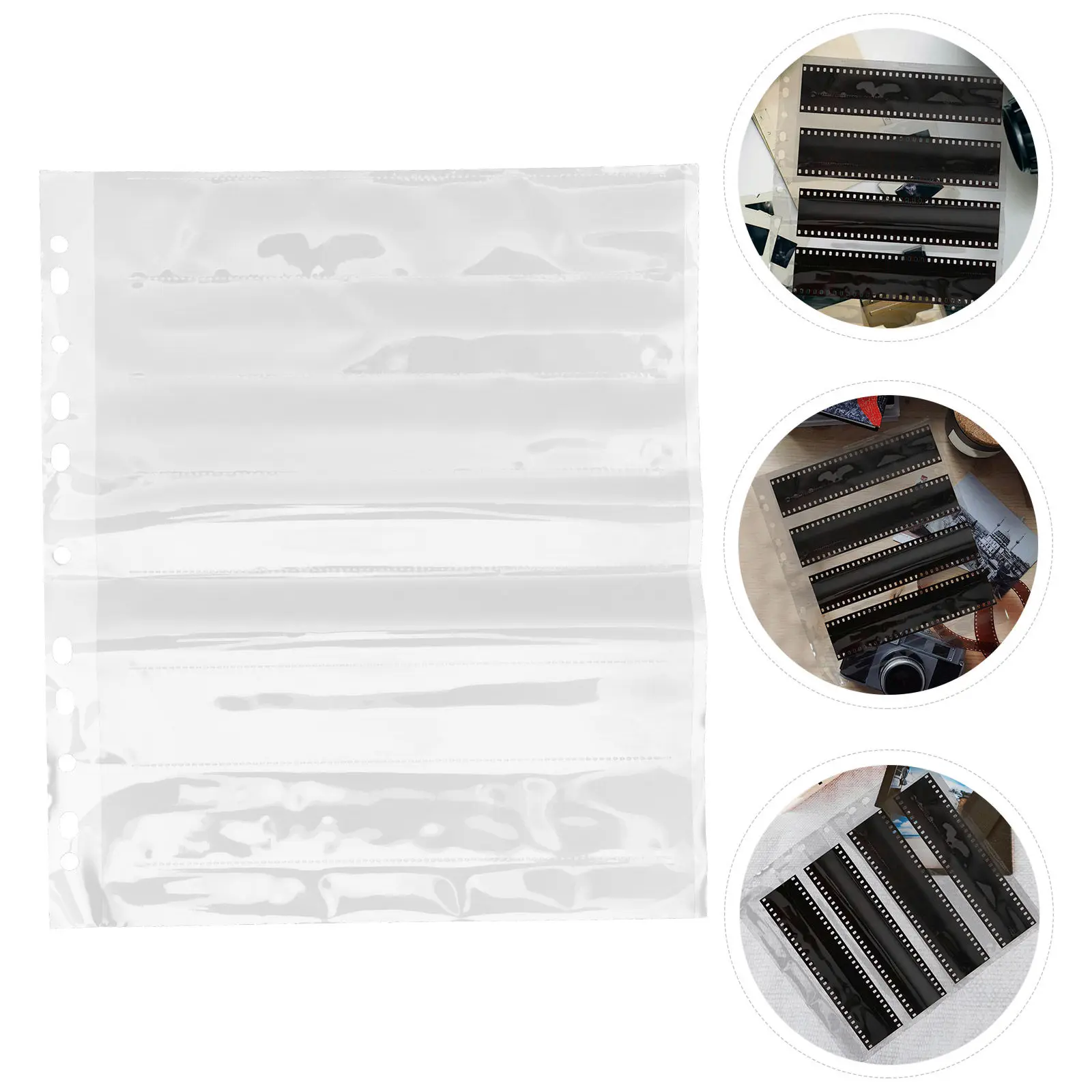 

10Pcs Negative Sleeves Waterproof Dustproof Photo Film Storage Pages Archival Binder Pocket Protector Negative Sleeves