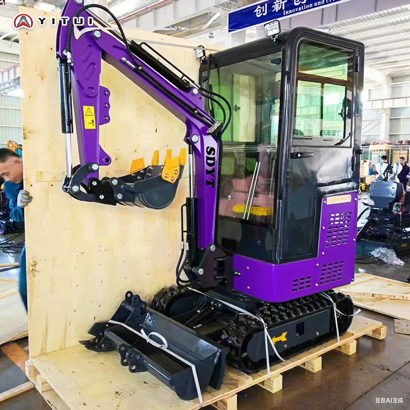 A fazenda da miniescavadeira de esteira utiliza multiferramentas Ce Epa Euro 5 Kubota motor personalizado 1,5 2,0 toneladas miniescavadeira