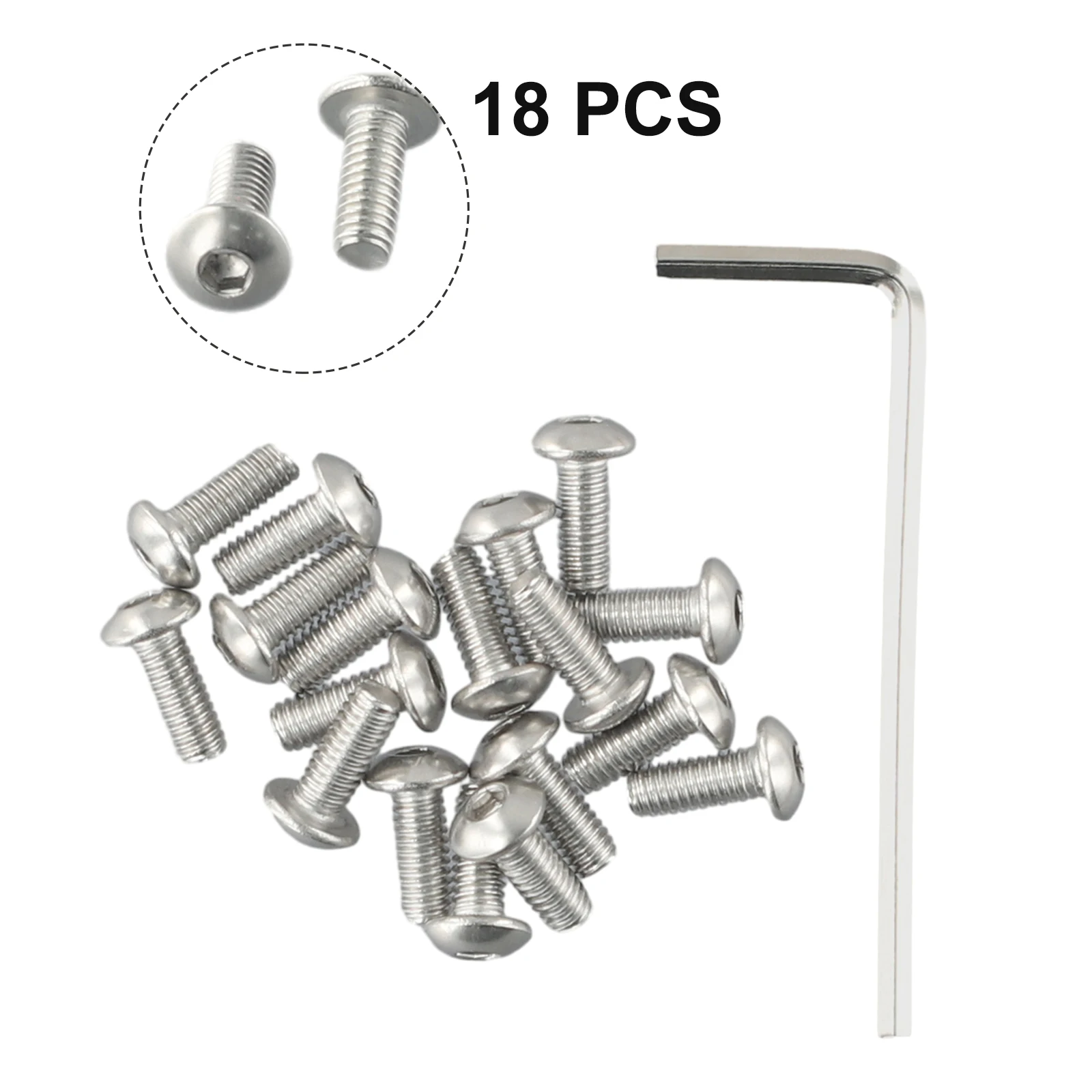 18pcs Electric Scooter Bottom Cover Steel Screws Fit For NINEBOT Max G30 10*4mm Electric Scooter Repaired Parts