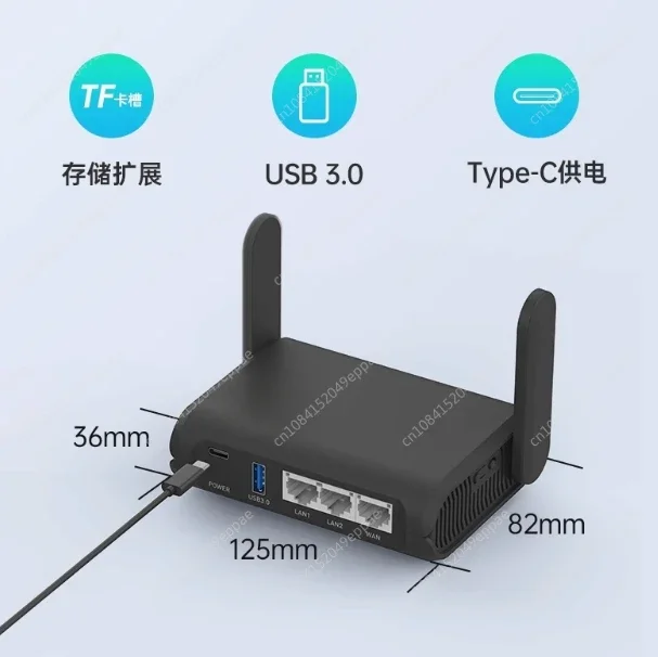 GL-AXT1800 (Slate AX) Wi-Fi 6 Gigabit Travel Router,Client&Server, OpenWrt, Adguard Home,  Parental Control