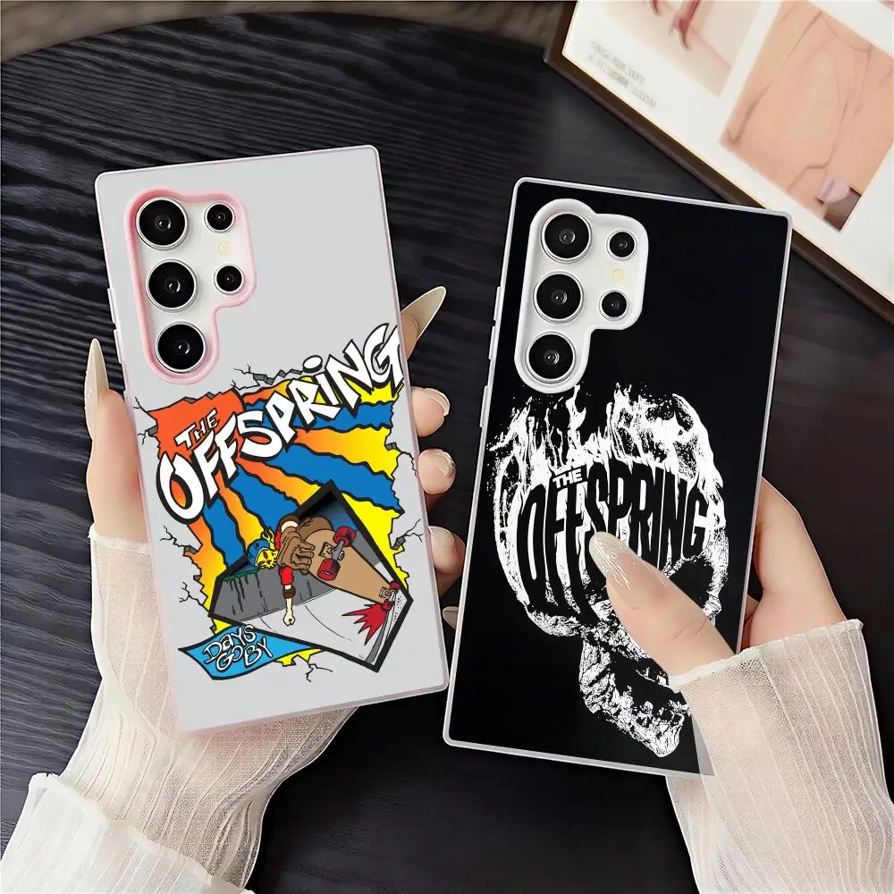 Punk T-The OffspringS Phone Case 2-in-1 Detachable Clear Case with Card & Photo Slot for Samsung S22-S26