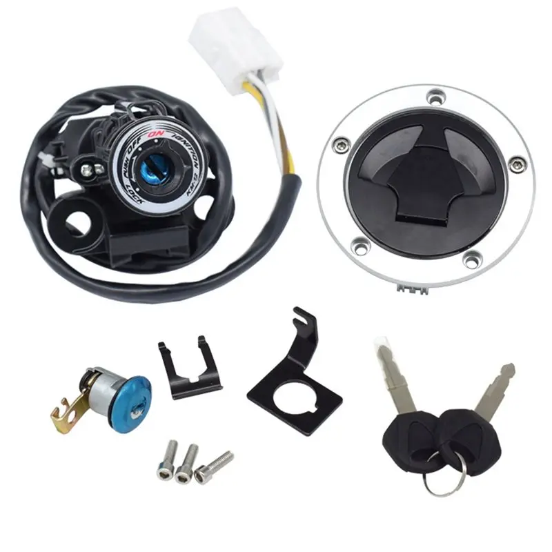

Ignition Switch Fuel Tank Cap Seat Lock Keys For Kawasaki Ninja 1000 ZX10R Z1000SX Ignition Switch Seat Lock Key Set