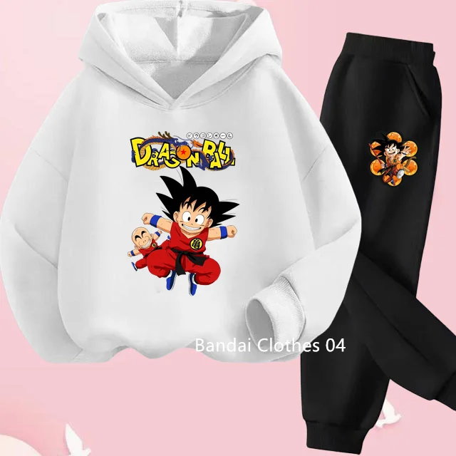 

New Boys Girls Clothes Dragonball Goku Hoodie Set Kids 2pcs Spring Autumn Toddler Girls Cartoon Hooded +pants Tracksuit Clothing