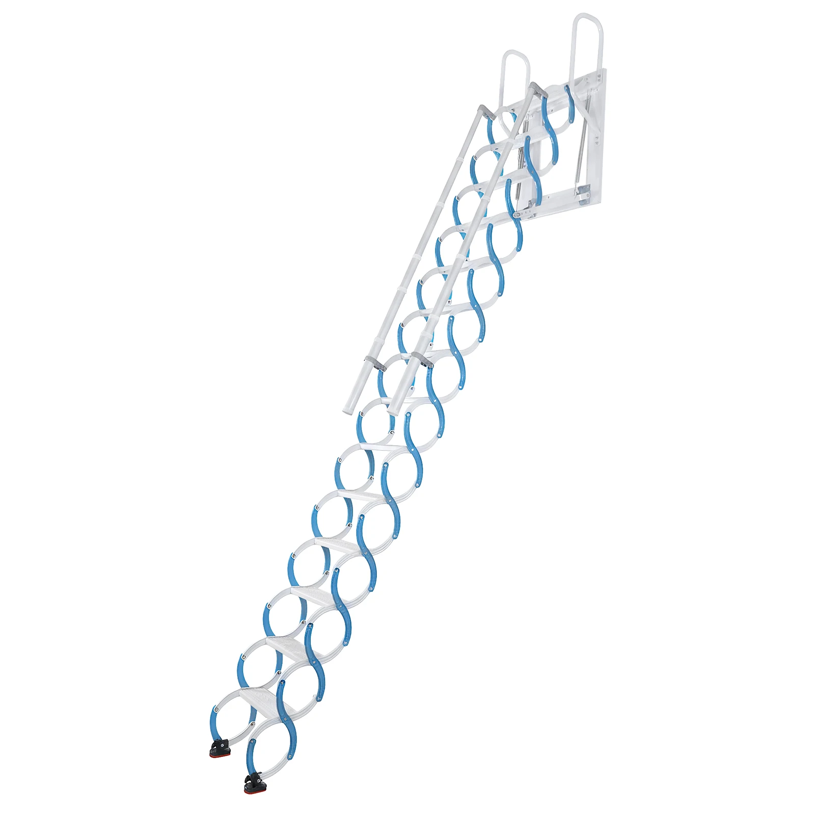 

Ceiling Mount Attic Ladder Invisible Folding Ceiling Loft Ladder 661 LBS Capacity W/Pull Rod Suitable for Garages Roofs Basement