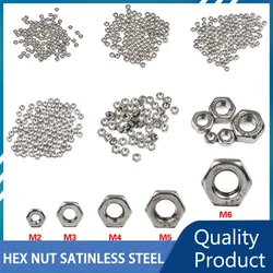 M1 M2 M2.5 M3 M3.5 M4 M5 M6 M8 M10 M12 M14 M16 M18 M20 M22 Hex 304 Stainless Steel Nuts Hexagon Fine Thread Nut For Bolts&Screw