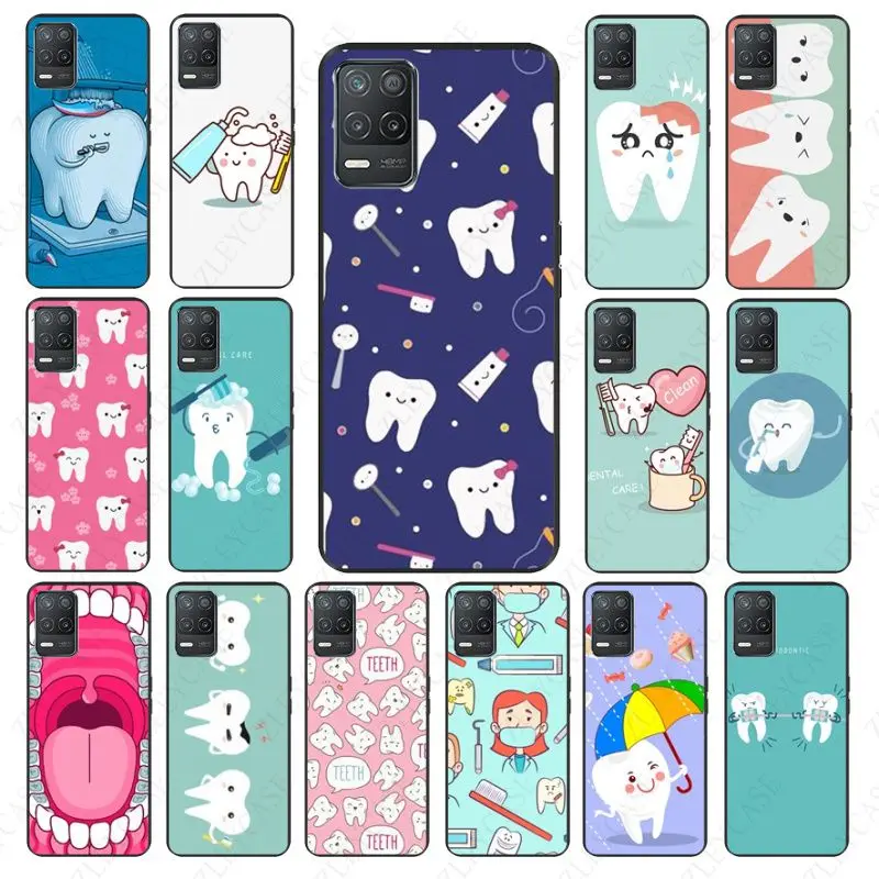 funda Dentist Dental Crowned Tooth Phone cover For oppo Realme C25Y C55 C25S S21Y C11 6i 9i 7pro 8pro 9pro 11pro plus 10 Cases