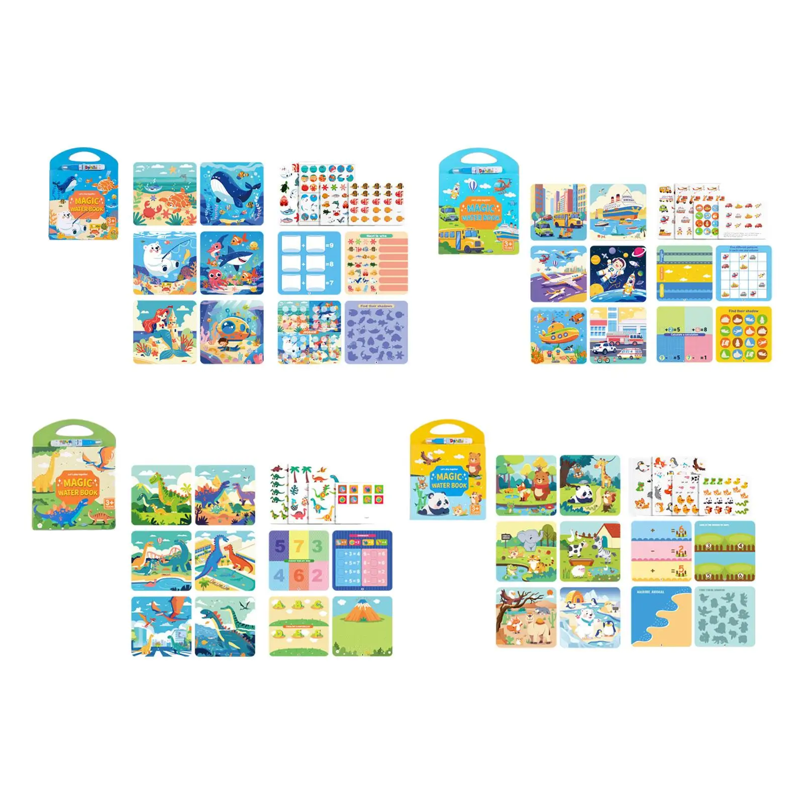 Water Painting Album Doodle Board Cognition Teaching Aid Interactive Toy