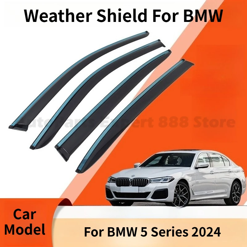 

Modification Parts Weather Shield For BMW 5 Series 2024 Window Visor Rain Guard Deflector Windshield Rain Eyebrow Awning Trim