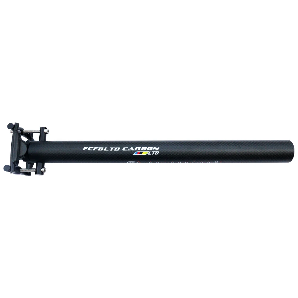 FCFB Super light Carbon Seatpost Bicycle Seat Post MTB Road Bike Seatpost 27.2 30.8 31.6 33.9 34.9 *350 400 mm Bicycle Parts