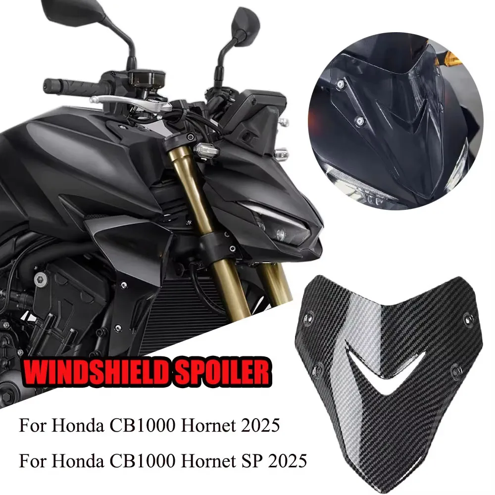 

NEW For Honda CB1000R Hornet SP 2025 Height Adjustable Windshield Deflector Spoiler Carbon fiber color Wind Screen Protection