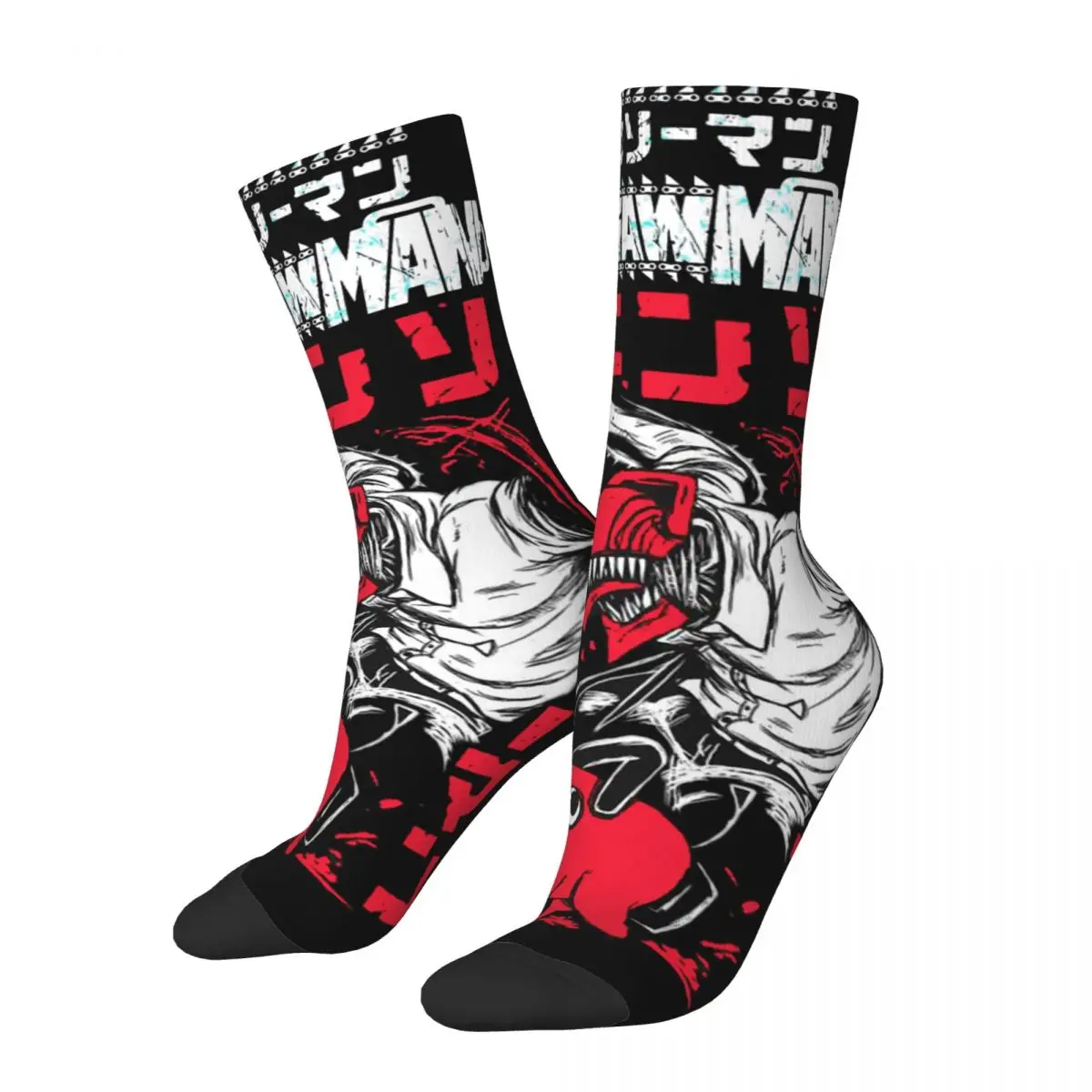 Anime Chainsaw Man Acid Unisex Socks,Hiking 3D Print Happy Socks Street Style Crazy Sock