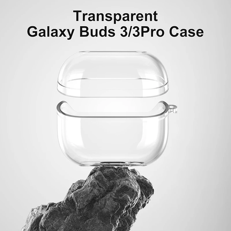 Samsung Galaxy Buds 3/3 Pro用クリアソフトケース、耐衝撃透明