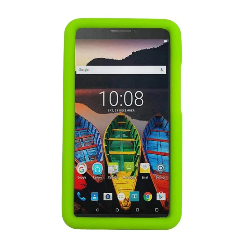 MingShore Cover For Lenovo Tab3 7 Plus TB-7703N-X-F Tab 3 7.0 inch Tablet Kids Friendly Soft Silicone Rugged Protective Case