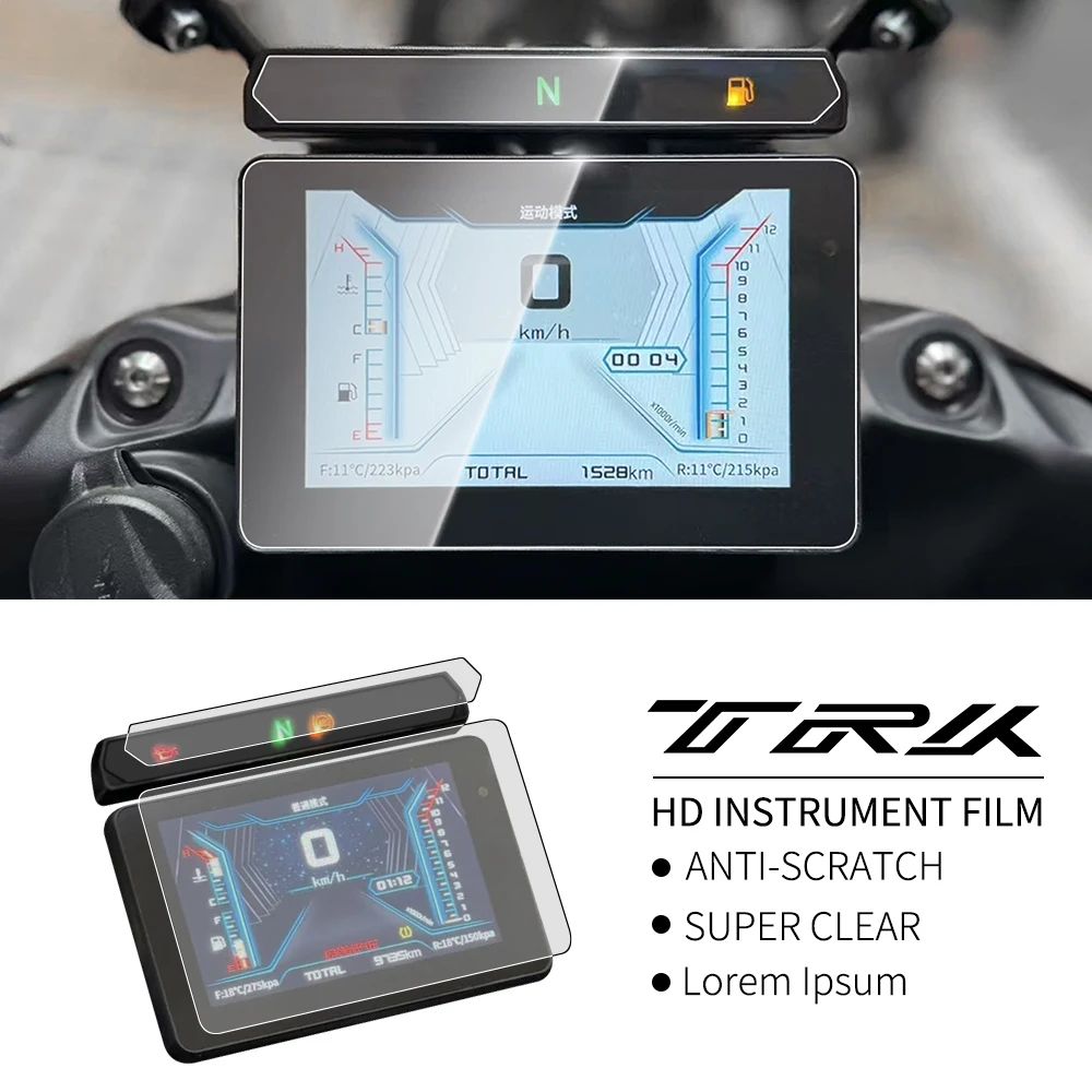 Motorcycle Scratch Cluster Screen HD Instrument Protection Film For Benelli TRK 702X TRK702X TRK702 X 702 X 2023 Accessories