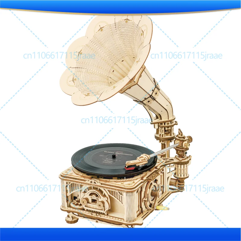 Vinyl phonograph assembly retro book room ornament new Chinese creativity