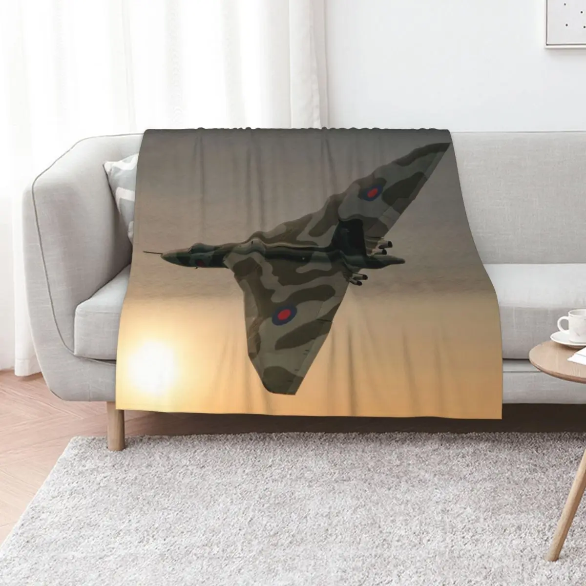 Avro Vulcan Sunset Throw Blanket Thermals For Travel Plaid on the sofa bed plaid Summer Soft Beds Fashion Sofas Blankets