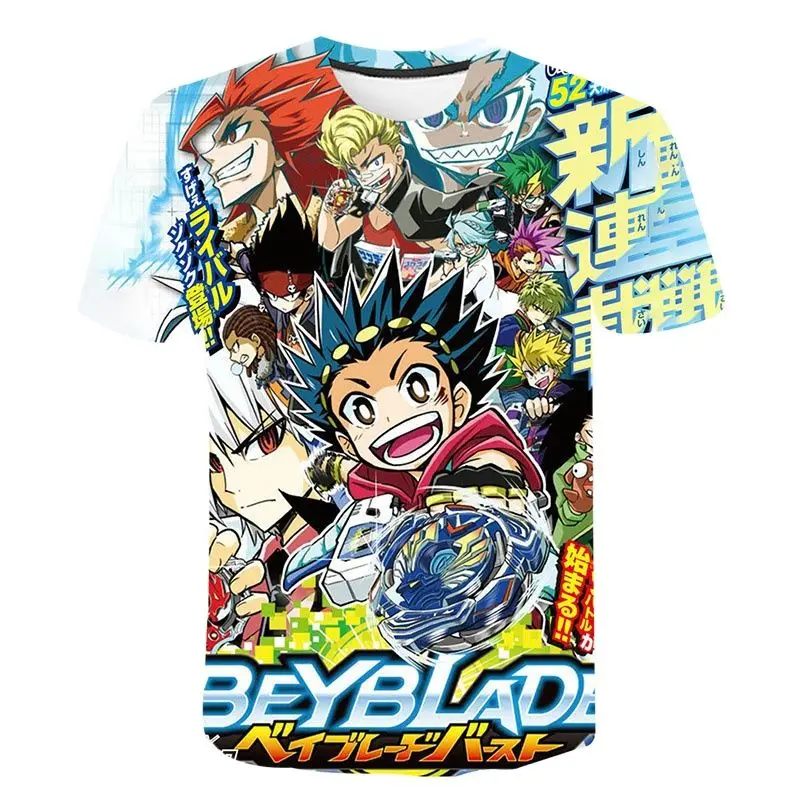 

New Summer Beyblade Burst 3D T Shirts Boy Girl Kids Fashion Casual Short Sleeve Men Women Children Printed T-shirt Cool Tee Tops