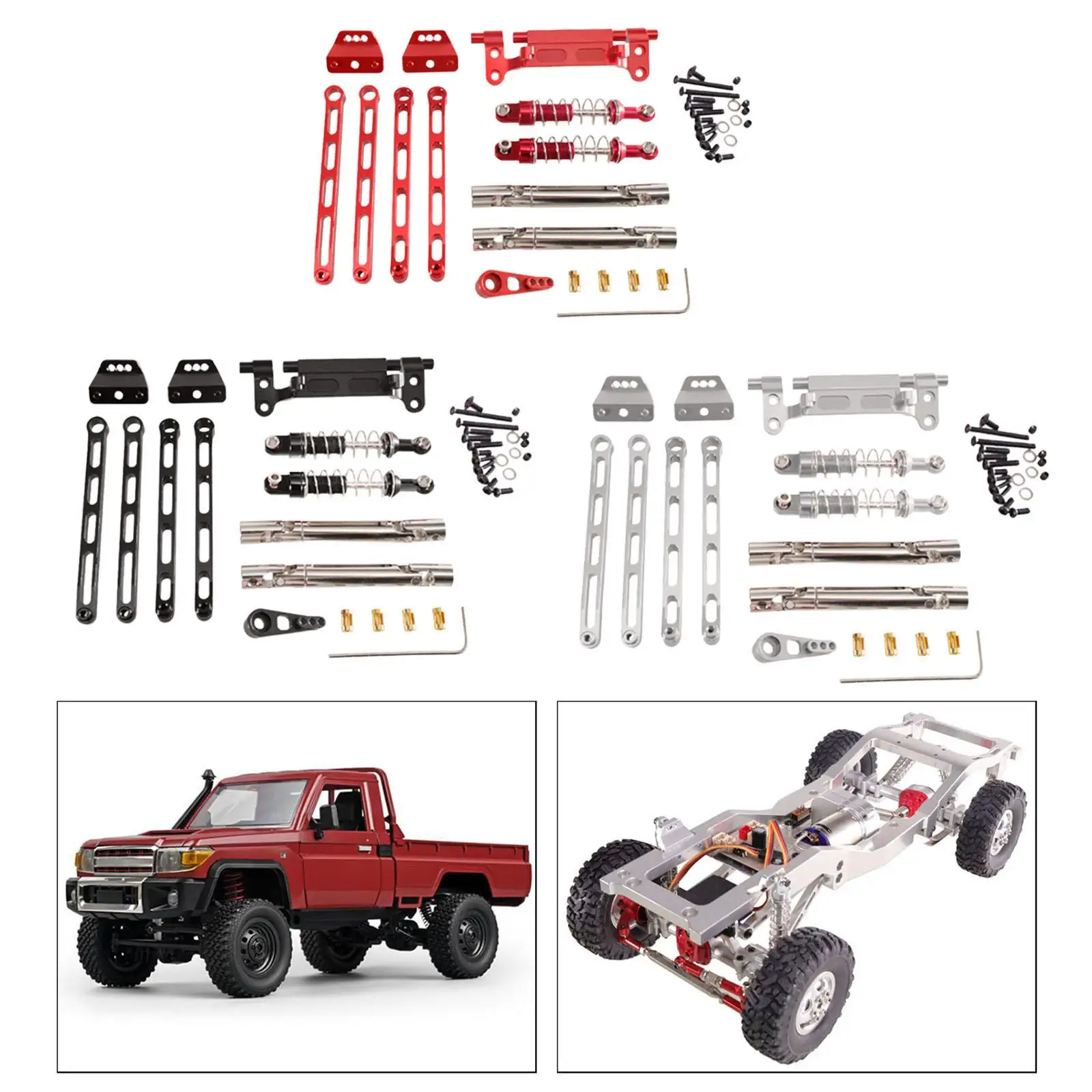 

RC Shock Absorber Set Hobbies Sturdy Control Car Parts for MN78 MN82 1/12 RC