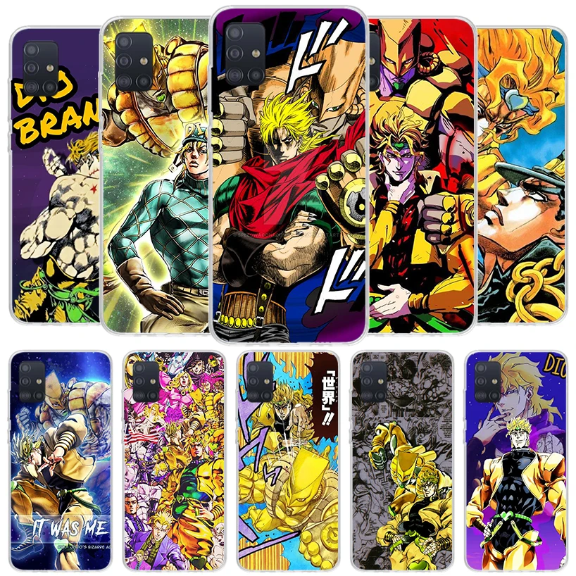 Jojoの奇妙な冒険の電話ケース,Samsung a51, a41, a31, a21s, a71, a50s, a40, a30s, a20e, a10s, a6, a7, a8, a9 plus用のソフトカバー