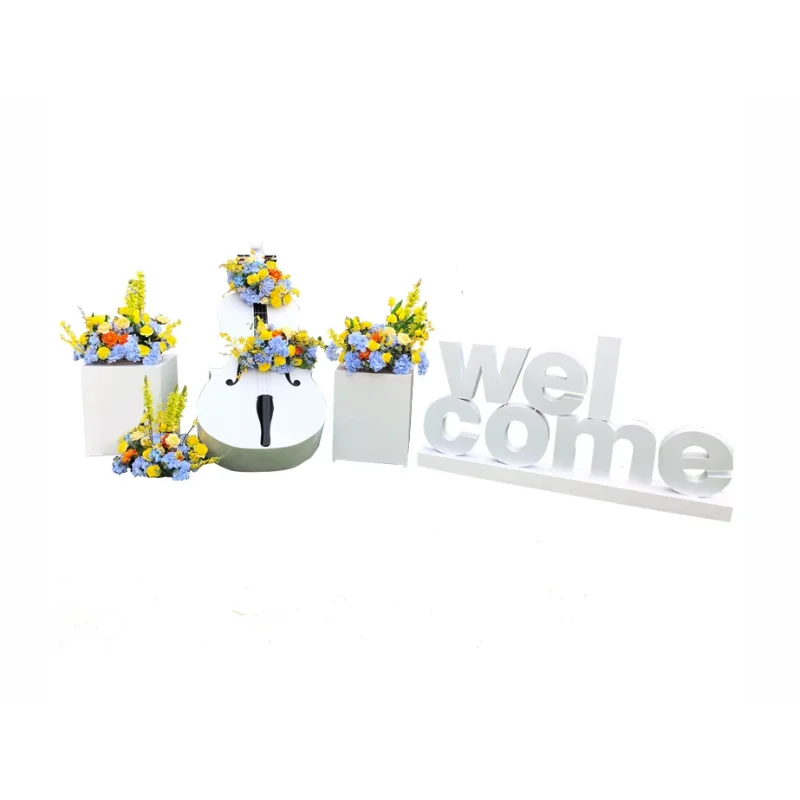 Outdoor Garden Garden Cello Flower Box Welcome Home Decoration Courtyard Sculpture Decoration Gardening Landscape Worker