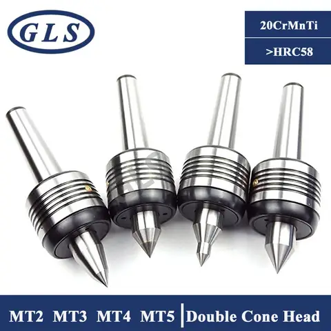 모스 탑 센터, MT2, MT3, MT4, MT5 CNC 선반 로터리 센터, 표준 더블 콘 헤드, 라이브 센터, 모스 터닝 센터 액세서리