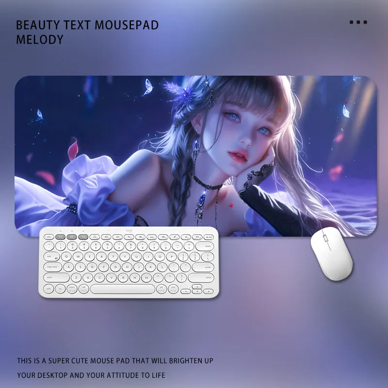 Two-dimensional mouse pad oversized office desktop pad animation game computer keyboard pad dormitory table mat
