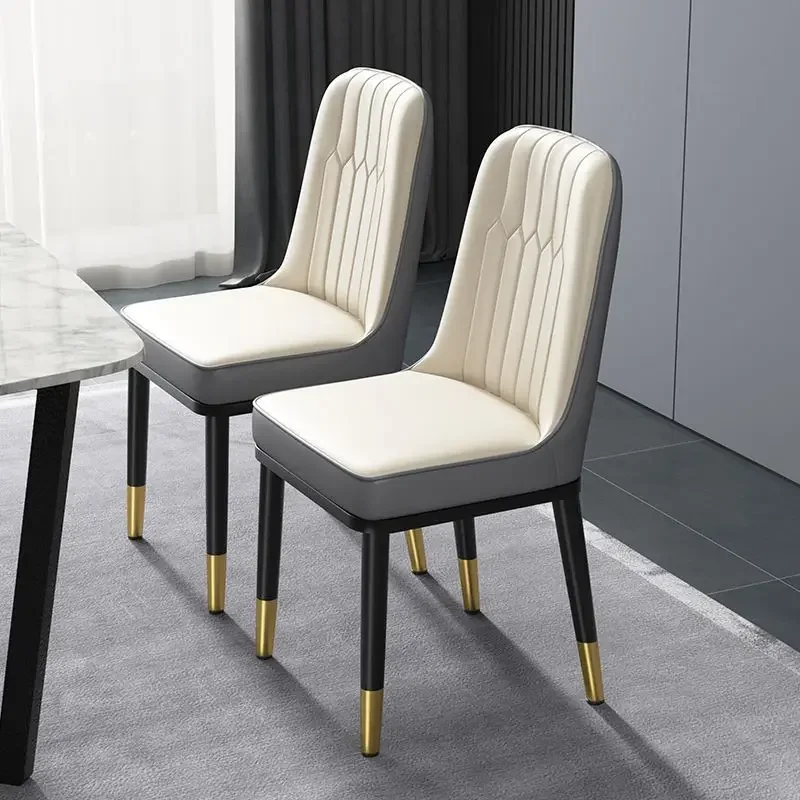 Nordic Minimalist Home Stool Modern Light Luxury Armchair Dining Table Leisure Chair Restaurant Hotel Mahjong Chair